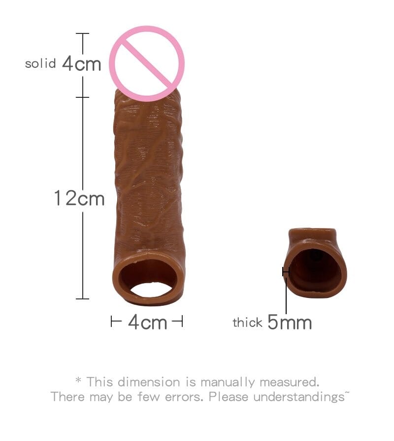 INFINITY LOVE Non-Vibrating Dragon Condom, 7 inch