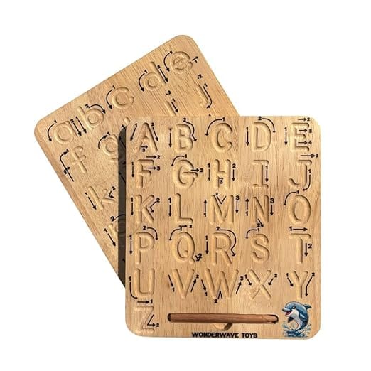 Wonderwave Toys Wooden Alphabet Tracing Boards
