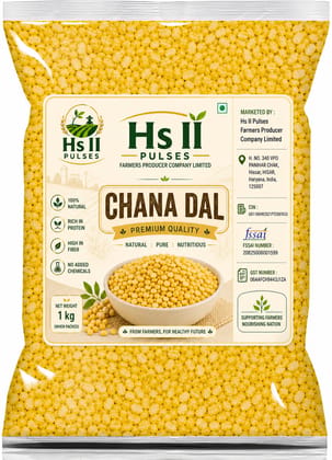 Hs II Pulses Premium Quality Chana Dal 1 kg