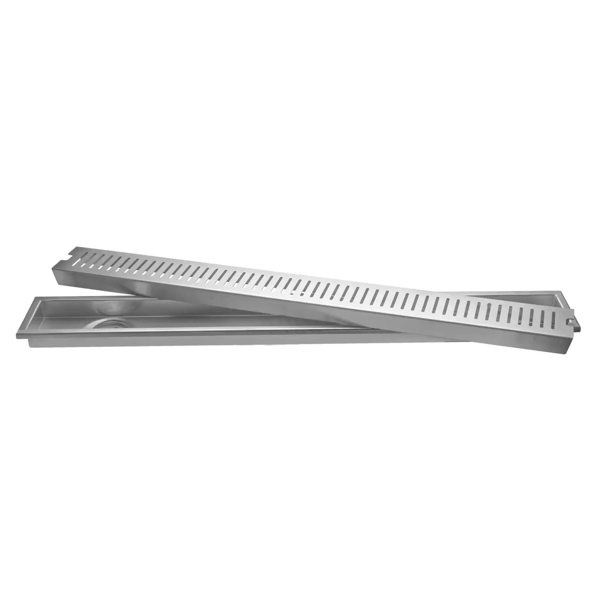 Linear (36 x 4 Inches) 304 Grade Brushed Shower Drain Channel Floor Drain