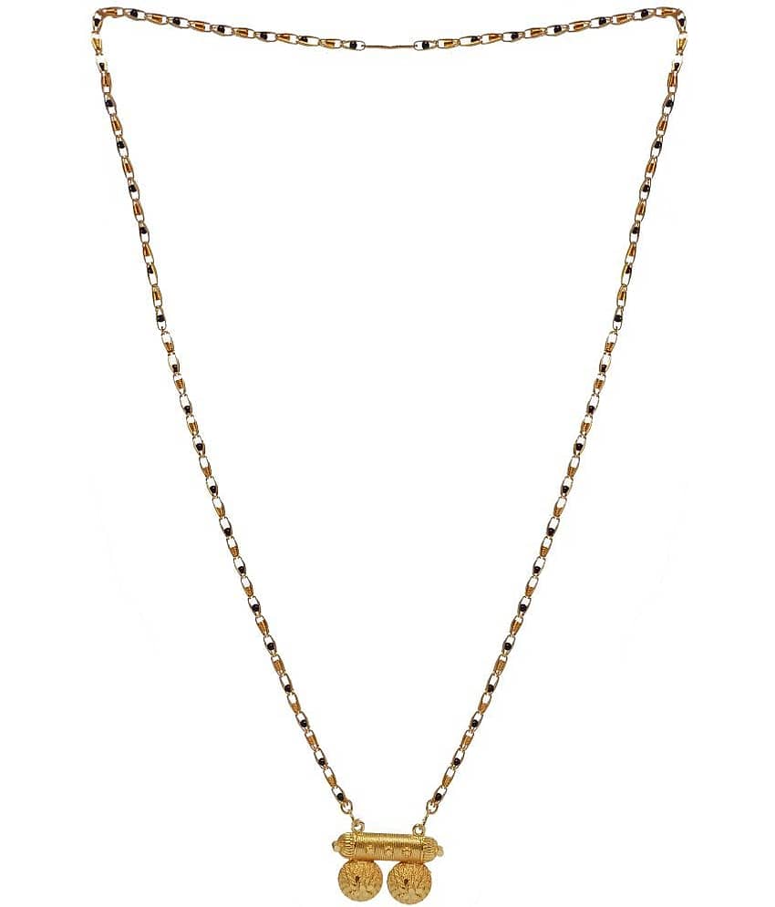 JIPPA - Golden Mangalsutra ( Pack of 1 )