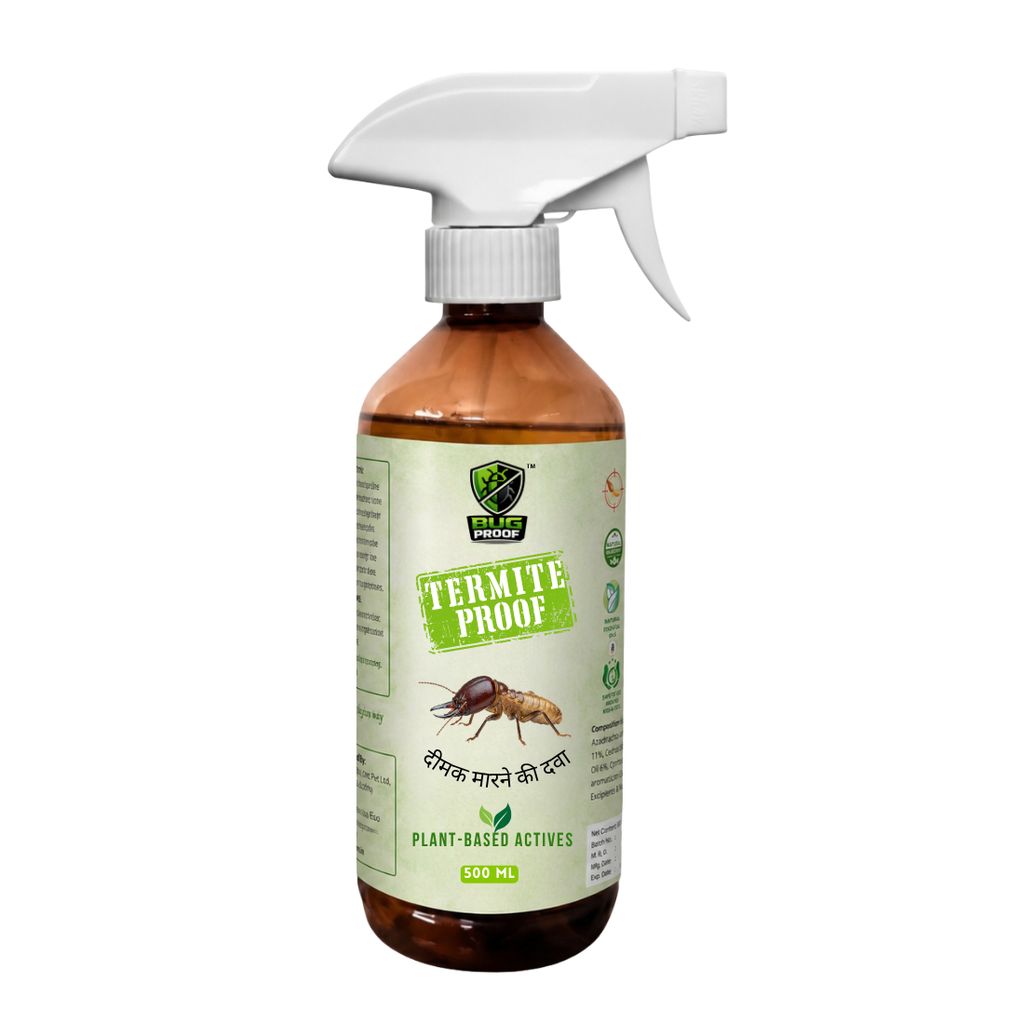 BUGPROOF Herbal Termite Killer Spray 500ML | Organic Dimak Marne Ka Spray (Pack Of 1) - Fresheners and Repellents | Buy online on ZillyBuy