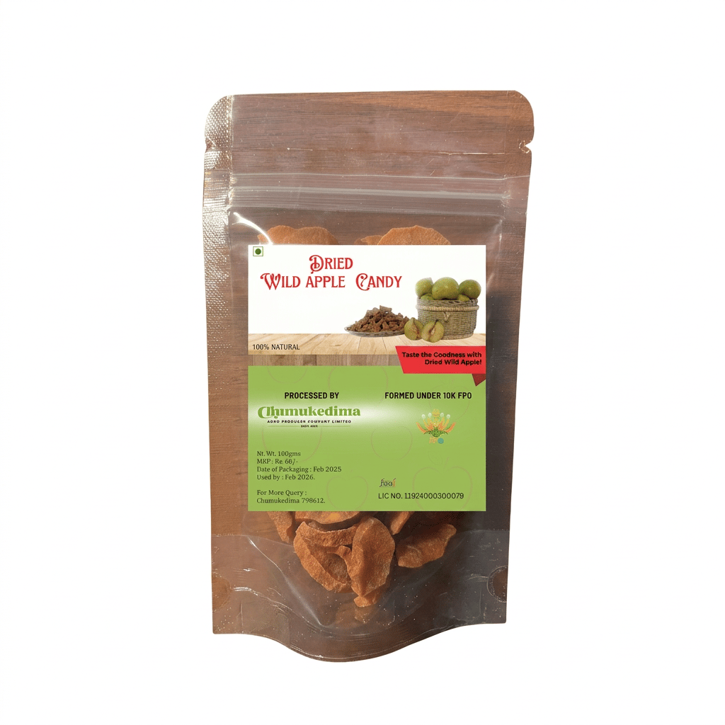 Dried Wild Apple Candy | 100% Natural | Taste the Goodness with Dried Wild Apple!