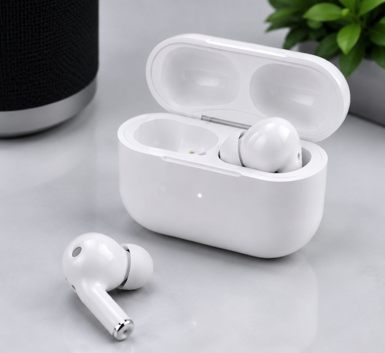 Modern True Wireless Audio System with Premium Sound Drivers, Low Latency Mode and Convenient Charging Storage Box