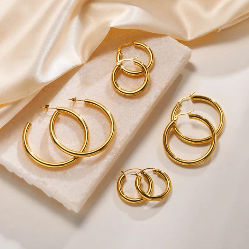 Small and Large Ear Hoops