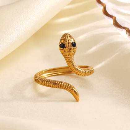 Serpent Viper - Stainless Steel Snake Ring