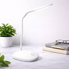 Rechargeable Battery Operated Desk Lamp – 3 Level Brightness Study Table Lamp for Students,Study Lamp for Office Table,Night Light for Study Room | Gooseneck Reading Light for Work from Home