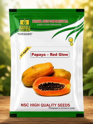 NSC PAPAYA RED GLOW - F1 HYBRID, TRUTHFULLY LABELLED 1 gm