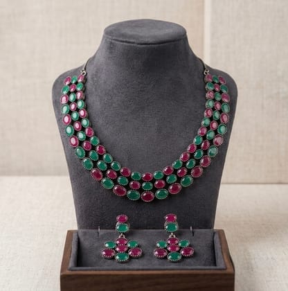 Glamvila Royal Mosaic Jewellery Set