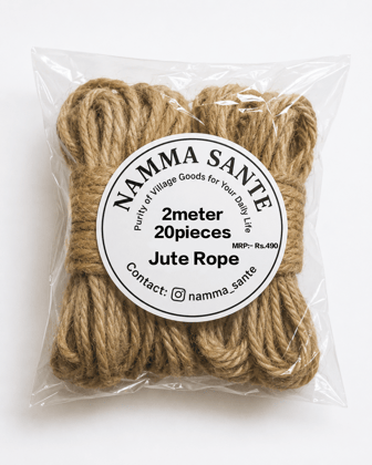 Jute Rope, Natural Jute Rope, Multipurpose Jute Rope, Twisted Jute Rope, Eco-Friendly Jute Rope 2meter 20pieces 300gm Jute Rope, Natural Jute Rope, Multipurpose Jute Rope, Twisted Jute Rope, Eco-Friendly Jute Rope 2meter 20pieces 300gm