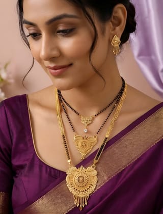 Gold Plated Designer Choker Necklace Set for Women with Earrings | Festive Traditional Jewellery (Set of 5 Pcs)