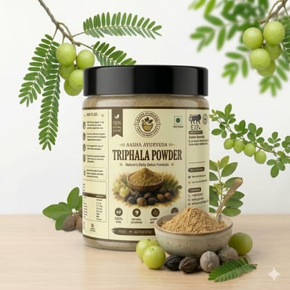Aasha Ayurveda Triphala Powder | 100% Natural Herbal Powder | Premium Quality | 200g