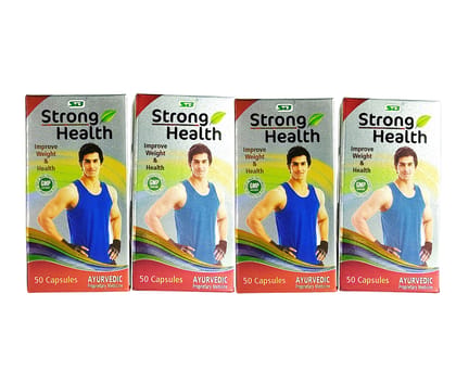 Strong Health Premium Ayurvedic Supplement for Strength and Vitality, immunity Pack of 4 