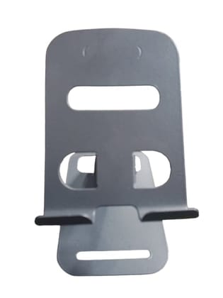 Metal Table Top Mobile Stand Foldable Desktop Phone Holder with Multi Angle Viewing Support for Video Calls Office Work Study
