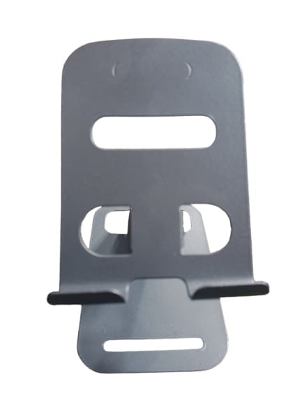 Metal Table Top Mobile Stand Foldable Desktop Phone Holder with Multi Angle Viewing Support for Video Calls Office Work Study