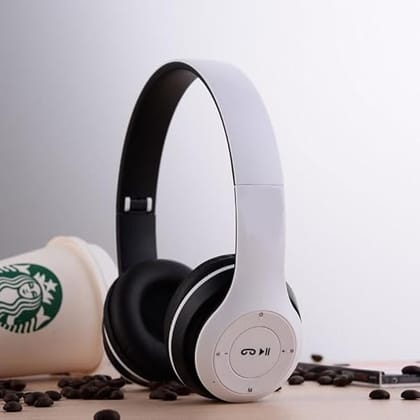 P47 Headset Multifunction Foldable Wireless Sports Headphone with HiFi Stereo Sound, Technology, and Ergonomic Design for Home Office Travel 