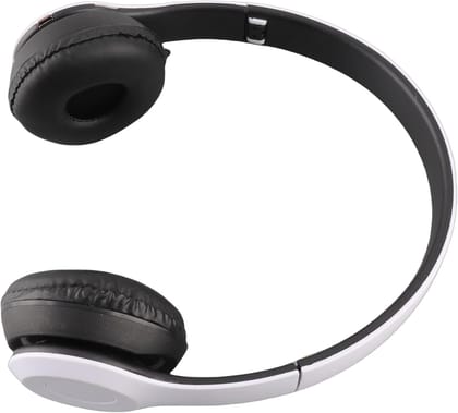 P47 Gaming Wireless Bluetooth Over Ear Headphones with Mic (White)