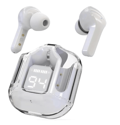 UltraPods Max True Wireless Headphones, Bluetooth 5.3, LED Display, Noise Cancelling, Water-Resistant, Fast Charging