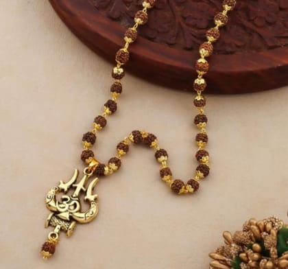 Trishul With Rudrash Mala Trishul With Rudrash Mala