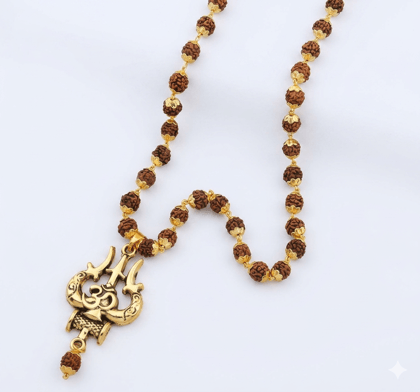 Trishul With Rudrash Mala