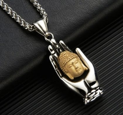 Buddha Lacet With Silver Chain