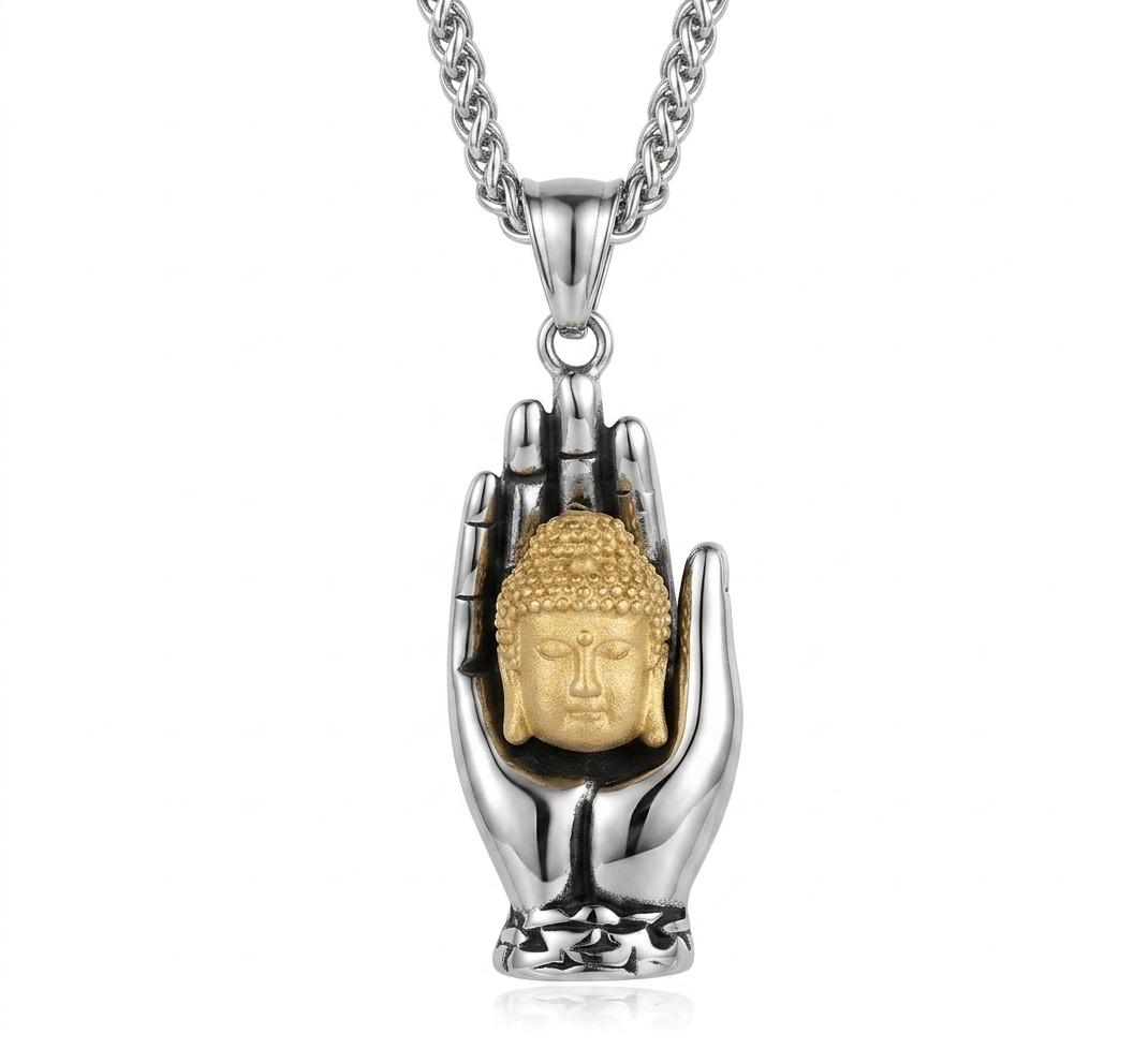Buddha Lacet With Silver Chain