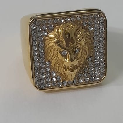 Men's Lion Head Ring - Statemen Men Lion Ring