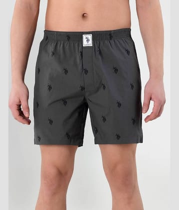U.S. Polo Assn. Dark Grey Cotton Men's Shorts ( Pack of 1 )