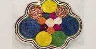 Multicolor Banana Fibre Table Mat