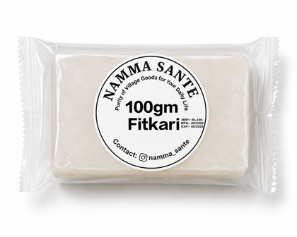Fitkari, Alum Stone, Potash Alum, Phitkari, Crystal Alum 100gm