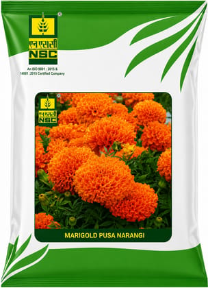 NSC Flower-Marigold- Pusa Narangi- 10 g truthfully Labelled Seed Pouch