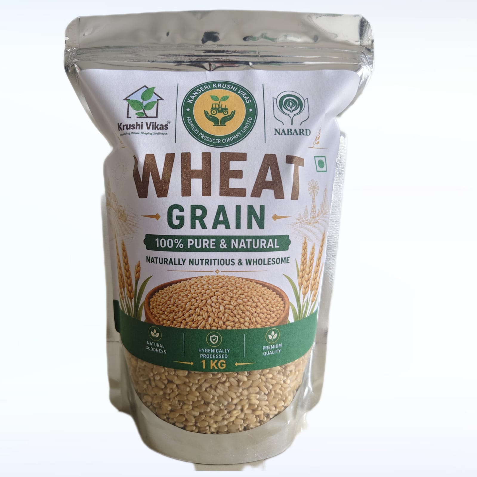Whole Grain Wheat (Sarbati) - 1kg