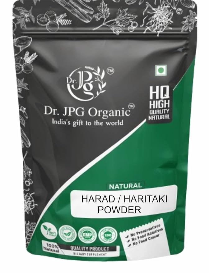 Dr. JPG Organic Herbals Natural Harad/Haritaki Fruit Powder-100g / Terminalia Chebula. (Pack Of 1)