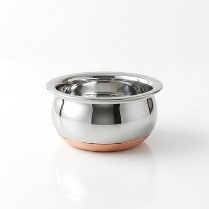Steel-Copper Handi Serving Bowl, 13.5cm Steel-Copper Handi Serving Bowl, 13.5cm
