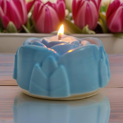 Diwali Candle | Decorative Rose Flower Shape | with Rose Fragrance | Home Decoration Candle