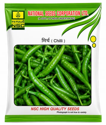 NSC Hybrid Chilli Arka Meghana Variety, 5 gram Truthfully Labelled Seed Pouch