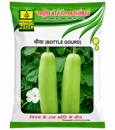 NSC Bottle Gourd, PH-3 Variety, 50 Gram Truthfully Labelled Seed Pouch