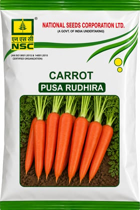 NSC-Carrot- Pusa Rudhira-250 g Truthfully Labelled Seed Pouch