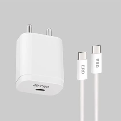 ERD TC-231 USB-C Charger With USB-C to C IP15 Data Cable, 20W