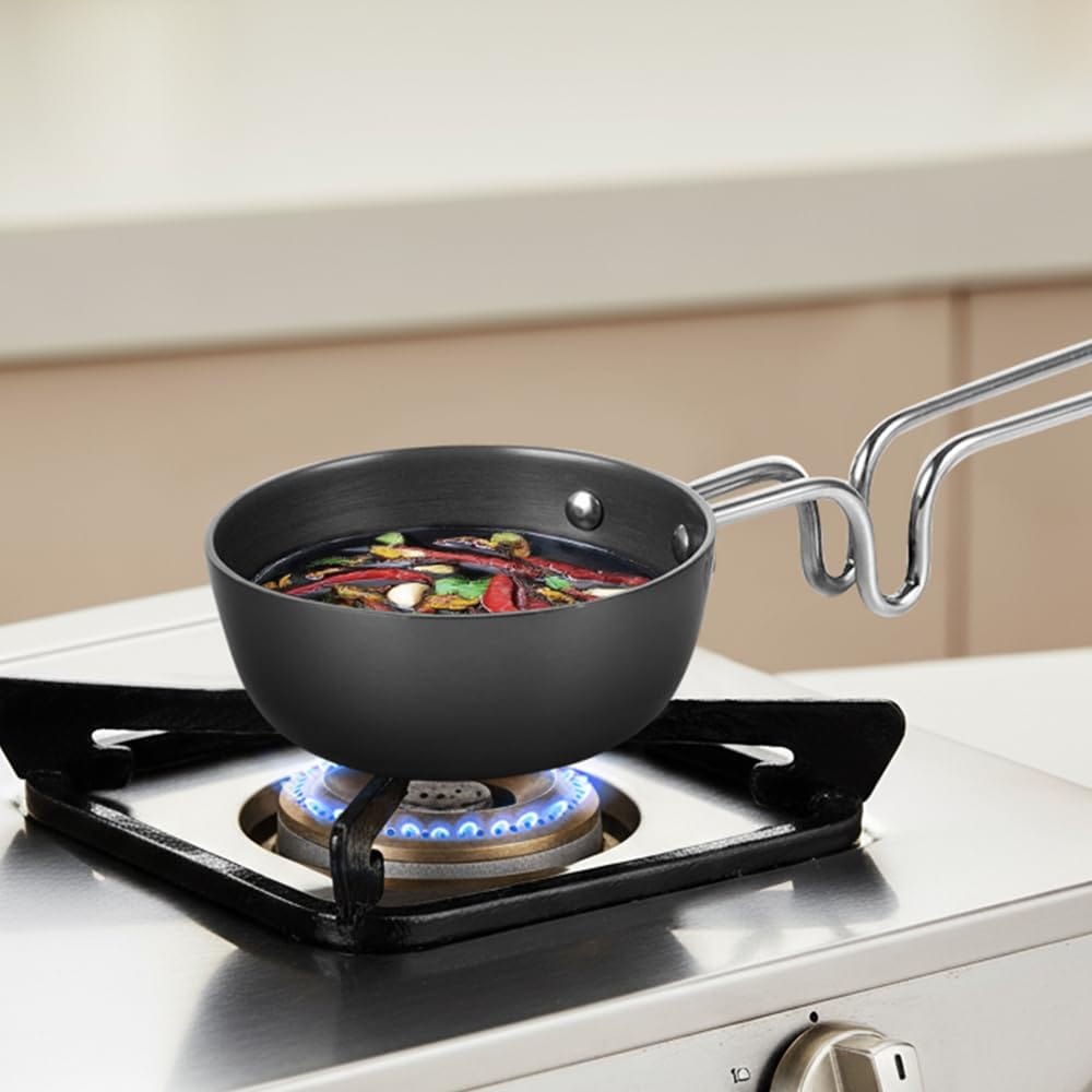 Borosil 11 cm Hard Anodized Tadka Pan | Aluminium Grade 3003 - Cookware | Buy online on ZillyBuy