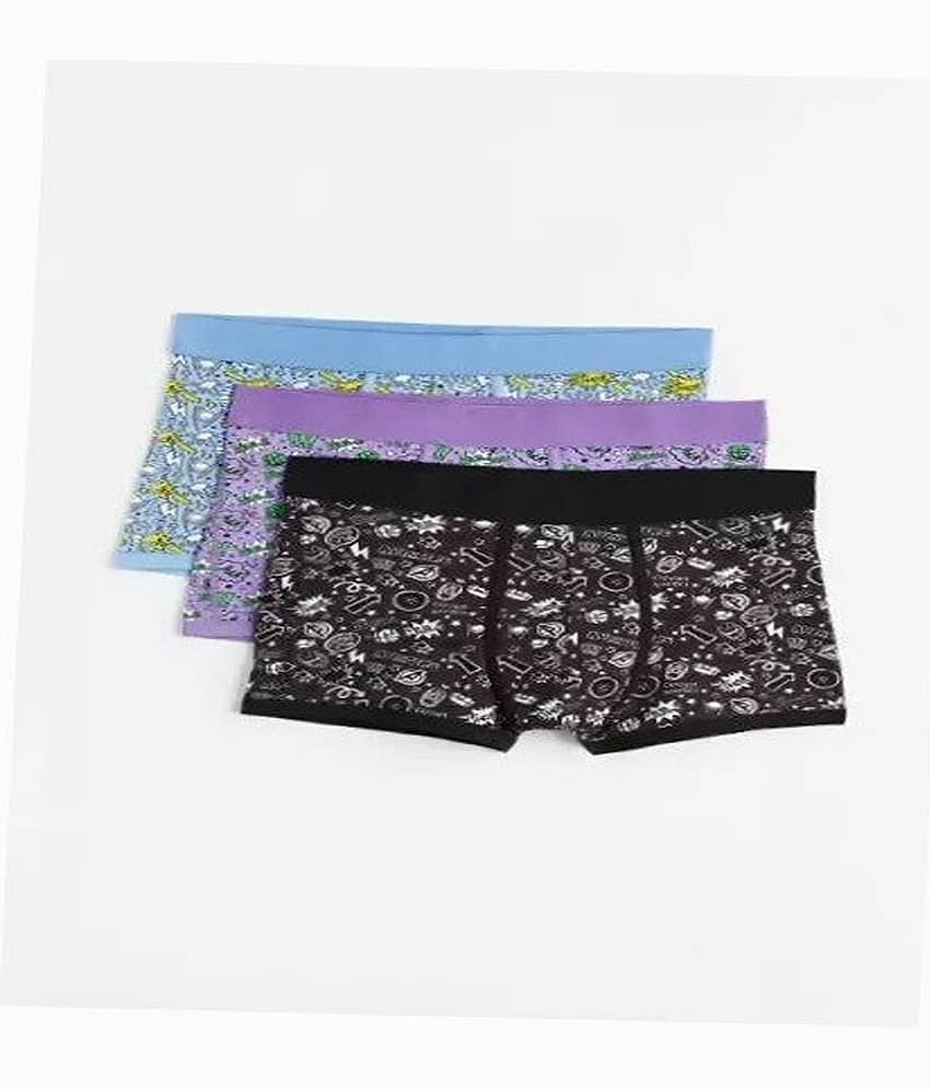 Cavenders Pack of 3 Nylon Trunks For Men's ( Multicolor )