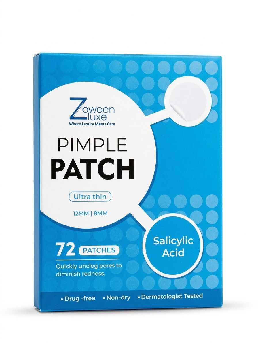 Hydrocolloid Pimple Patch Tape for Acne | Acne Tape | Hydrocolloid Roll for Pimple Care | Invisible Spot Patch 72 patch