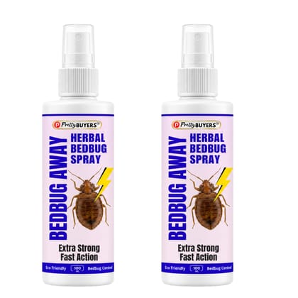 Herbal Bed Bugs Killer Spray For Home | Natural Khatmal Spray (Pack Of 2)