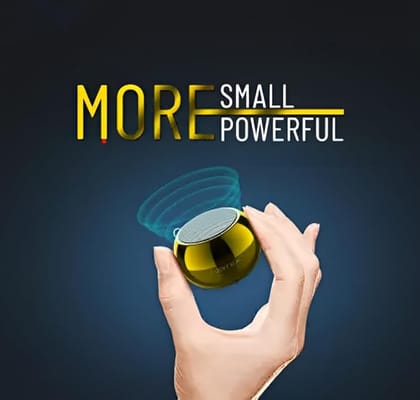 Mini Boost 4 Portable Bluetooth Speaker - 360° Surround Sound, Compact Steel Design, Immersive 4D Audio for Home, Travel & Parties
