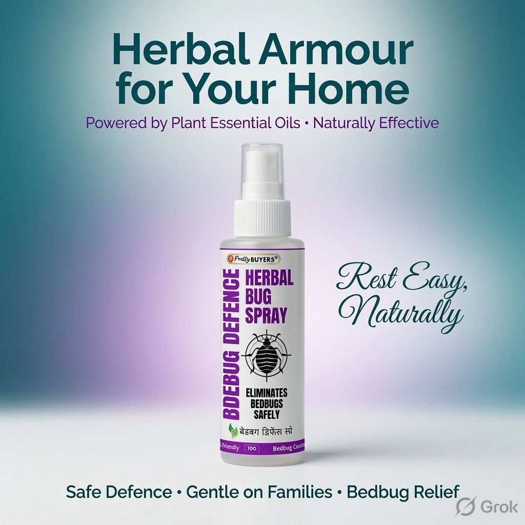 Organic Bed Bug Killer Spray For Mattress | Make Your Home Bug Free 100ML (Pack Of 1) - Fresheners and Repellents | Buy online on ZillyBuy