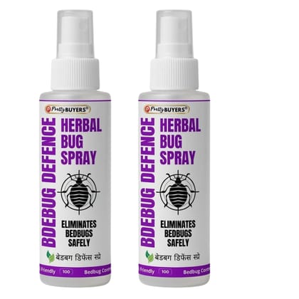 Organic Bed Bug Killer Spray For Mattress | Make Your Home Bug Free 100ML (Pack Of 2)