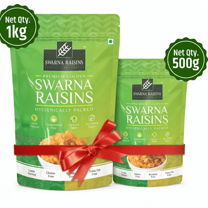 Premium Golden Kishmish Pack of 1000+500gms