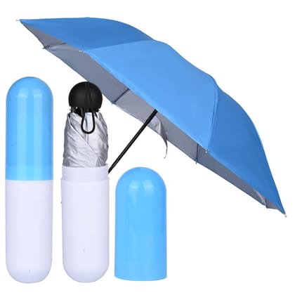 Capsule Umbrella /Capsule Case Umbrella Lightweight Waterproof UV Protection Mini Compact Foldable Design Travel Umbrella For Men and Women (Assorted)