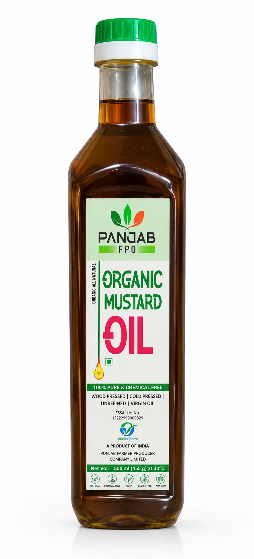  Punjab FPO Organic Mustard Oil, 1L