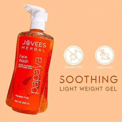 Papaya Face Wash for Dull & Uneven Skin Tone | Combo of 2 Pcs (300ml Each)